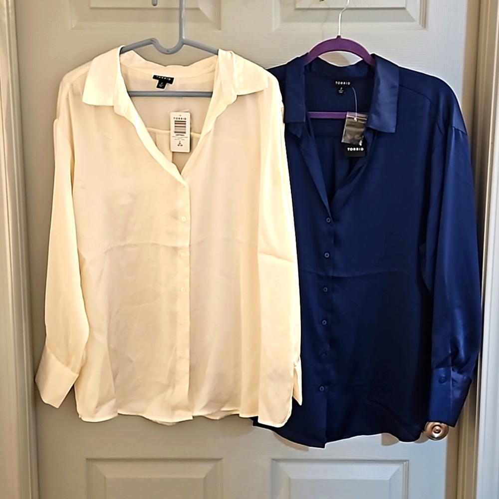 Torrid size 2 silk tops *NWT*